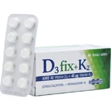 UNI-PHARMA D3 Fix + K2 вітамін для зміцнення імунної системи та здоров'я яєць 4000iu 45мкг 60 таблеток