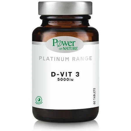Вітамін D-Vit 3 для зміцнення імунної системи та здоров'я яєць Power Health Platinum Range D-Vit 3 5000iu 60 таблеток: ціни та характеристики