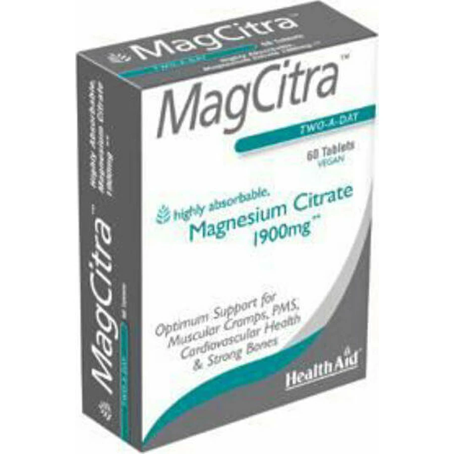 Health Aid MagCitra 1900 мг 60 таблеток: ціни та характеристики
