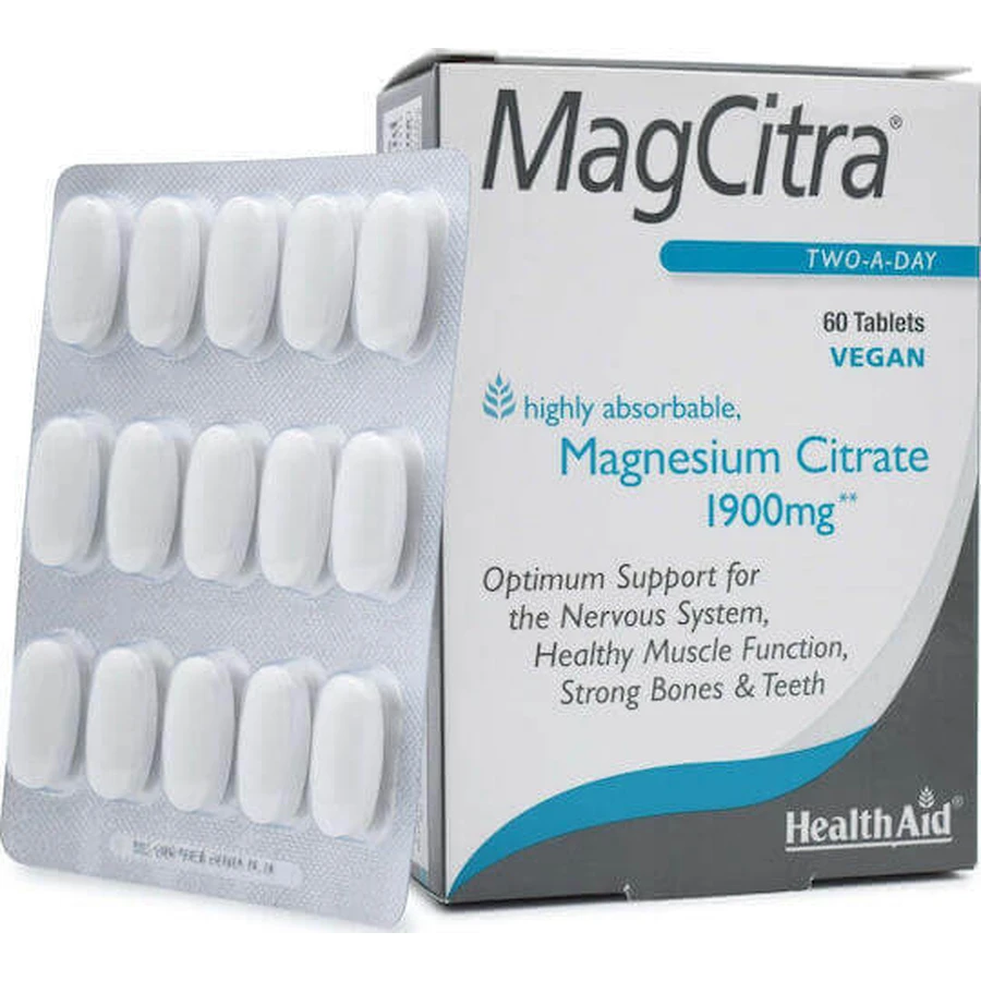 Health Aid MagCitra 1900 мг 60 таблеток: ціни та характеристики