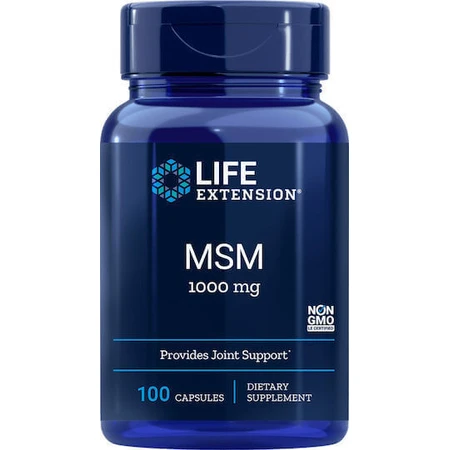 Life Extension MSM 1000 мг добавка для здоров'я суглобів та кісток 100 капс.: ціни та характеристики