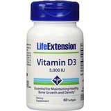Life Extension Витамин D3 для поддержки иммунитета и здоровья яиц 5000iu 60 капс