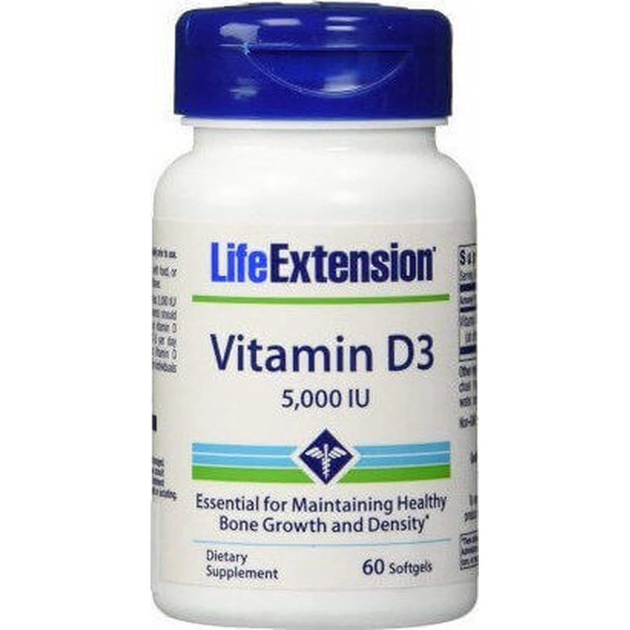 Life Extension Витамин D3 для поддержки иммунитета и здоровья яиц 5000iu 60 капс: цены и характеристики
