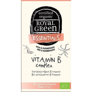 Royal Green Vitamin B Complex Витамины для энергии, укрепления иммунитета и нервной системы 60 капс