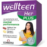 Vitabiotics Wellteen Her Plus Memory Supplement 28 tabs 28 softgels