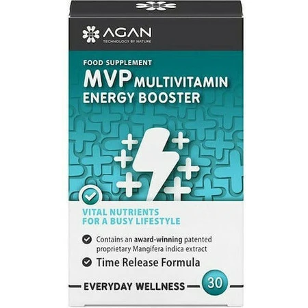 Agan Mvp Multivitamin Energy Booster Полівітамінний енергетичний бустер Мультивітамінний енергетичний бустер 30 таблеток: ціни та характеристики