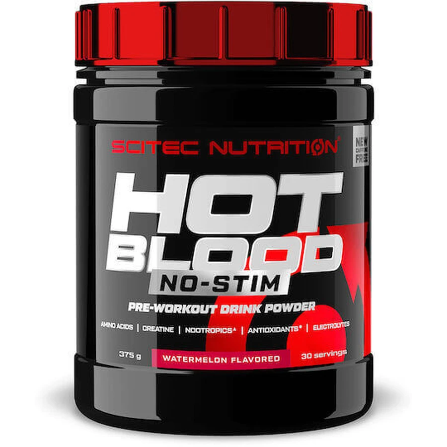 Scitec Nutrition Hot Blood No-Stim Pre Workout Supplement 375гр Арбуз: цены и характеристики