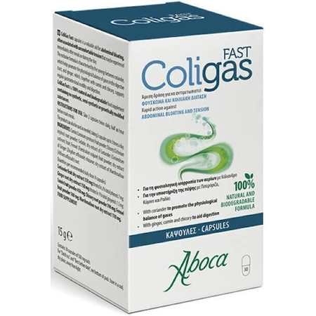 Aboca Fast Coligas 500 мг Специальная пищевая добавка 30 капс Яблоко: цены и характеристики