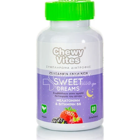 Vican Жувальні цукерки Vites Sweet Dreams Добавка до сну 60 желейних цукерок Чорничне желе: ціни та характеристики