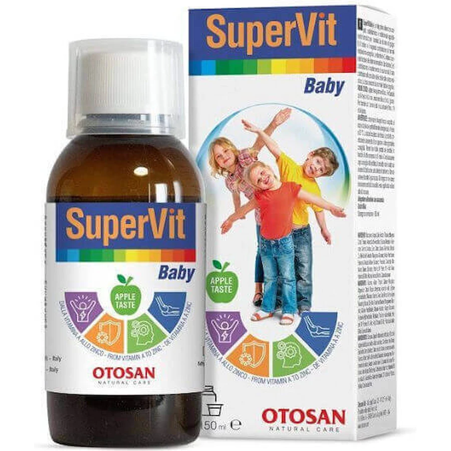 Otosan Supervit Дитячий мультивітамінний комплекс для підвищення енергії та імунітету Яблуко 150мл: ціни та характеристики