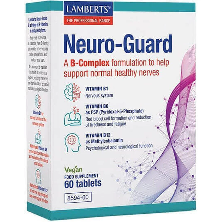 Lamberts Neuro-Guard Витамин для здоровья нервной системы 12 мг 60 таблеток: цены и характеристики