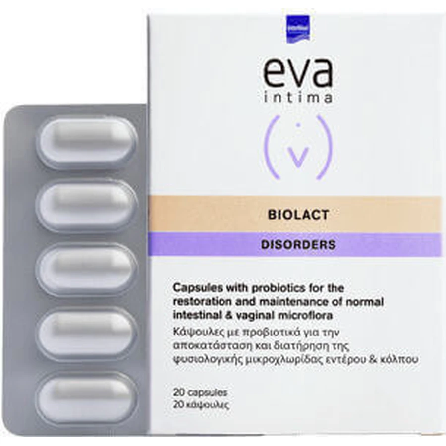 InterMed Eva Intima Biolact Интима Биолакт Специальная пищевая добавка 20 капс: цены и характеристики