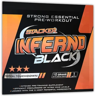 Stacker 2 Inferno Black Pre Workout Supplement 10gr Tropical Landing