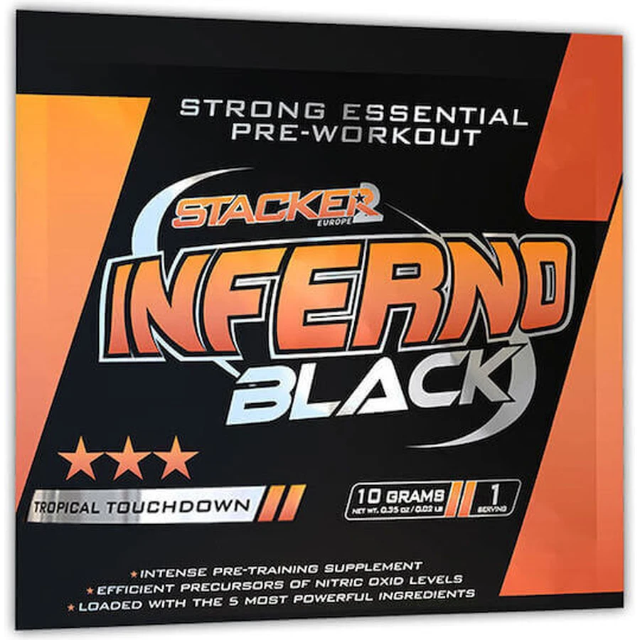 Stacker 2 Inferno Black Pre Workout Supplement 10gr Tropical Landing: цены и характеристики