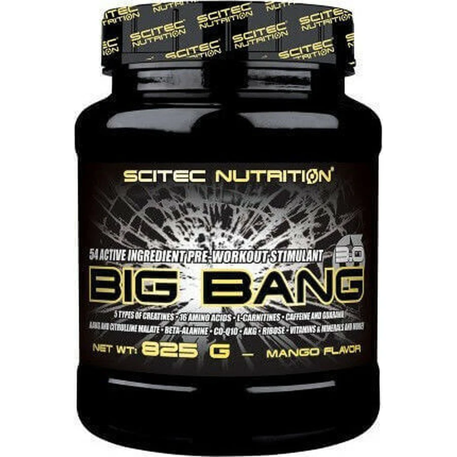 Scitec Nutrition Big Bang Передтренувальна добавка 825гр Манго: ціни та характеристики
