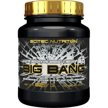 Scitec Nutrition Big Bang Передтренувальна добавка 825гр Манго: ціни та характеристики