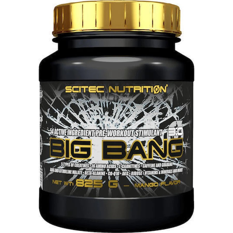 Scitec Nutrition Big Bang Передтренувальна добавка 825гр Манго: ціни та характеристики