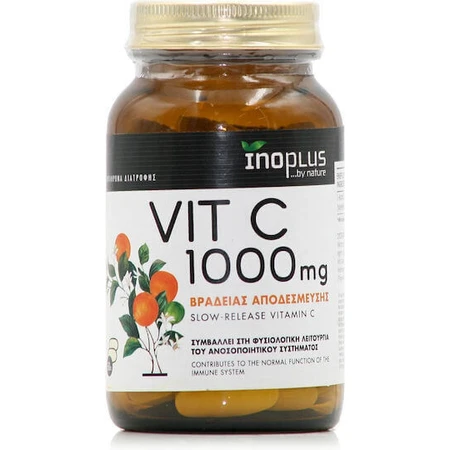 Inoplus Vit C 1000mg Slow Release (60 таблеток) - поддержка иммунной системы: цены и характеристики