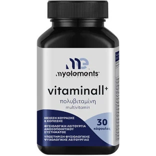 My Elements Vitaminall+ Мультивітамінний комплекс для підтримки енергії та імунітету апельсин 30 капс.