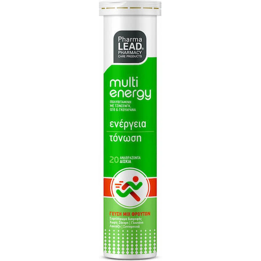 Pharmalead Multi Energy Енергетичний мультивітамінний фруктовий мікс Фруктовий мікс 20 табл. еф.: ціни та характеристики