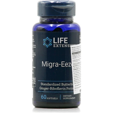 Life Extension Migra-Eeze Migra-Eeze Standardised Butterbur Butterbur Ginger Riboflavin Standardised Formula 60 softgels: цены и характеристики
