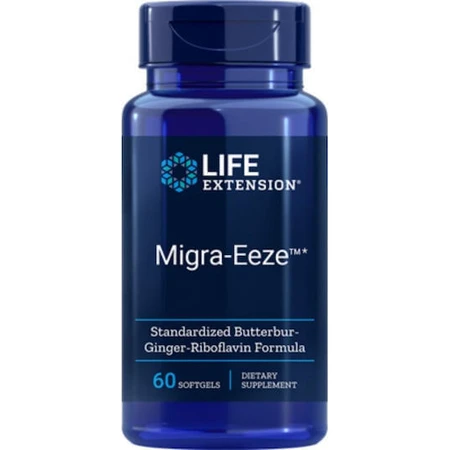 Life Extension Migra-Eeze Migra-Eeze Standardised Butterbur Butterbur Ginger Riboflavin Standardised Formula 60 softgels: цены и характеристики