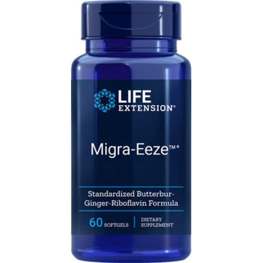 Life Extension Migra-Eeze Migra-Eeze Standardised Butterbur Butterbur Ginger Riboflavin Standardised Formula 60 softgels: цены и характеристики