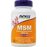 Now Foods Msm 1000 мг добавка для здоров'я суглобів та кісток 120 рослинних капсул