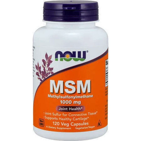 Now Foods Msm 1000mg Joint & Bone Health Supplement 120 растительных капсул: цены и характеристики