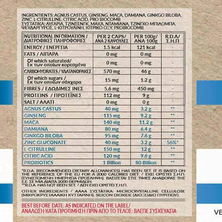 Bio Tonics Erectile Testosterone Boosting Supplement 60 caps: цены и характеристики