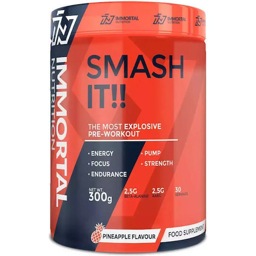 Immortal Nutrition Smash It Pre Workout Supplement 300gr Pineapple: цены и характеристики