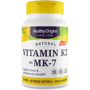 Healthy Origins Витамин K2 MK7 для здоровья яиц 60 мягких таблеток