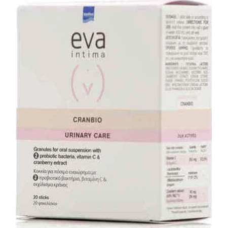 InterMed Eva Intima Cranbio 250mg Cranbio 250mg Спеціальна харчова добавка 20 пакетиків: ціни та характеристики