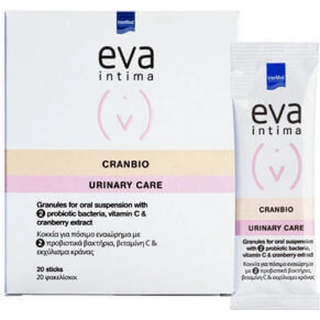 InterMed Eva Intima Cranbio 250mg Cranbio 250mg Спеціальна харчова добавка 20 пакетиків: ціни та характеристики