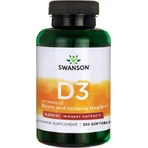 Swanson Vitamin D3 Вітамін для підтримки імунітету та здоров'я яєць 5000iu 250 м'яких гелів: ціни та характеристики