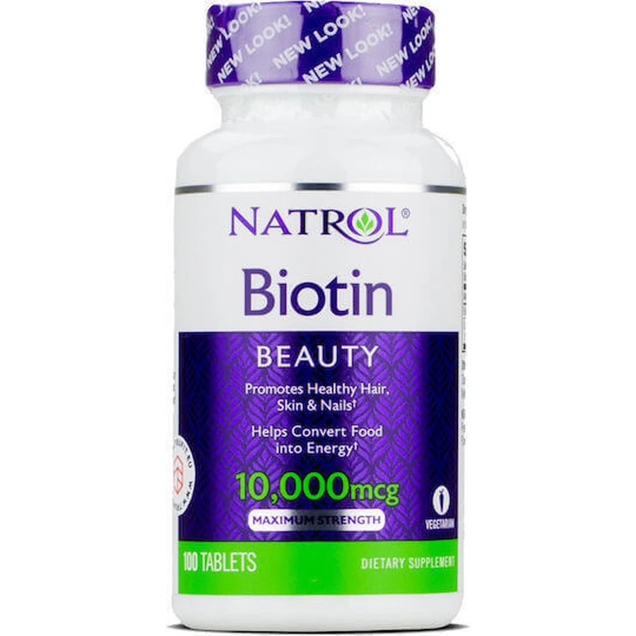 Natrol Биотин витамин для волос, кожи и ногтей 10000 мкг 100 капс: цены и характеристики