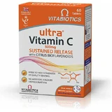 Vitabiotics Ultra Vitamin C Sustained Release with Citrus Bioflavonoids Витамин для укрепления иммунной системы, кожи и антиоксидантного действия 500 мг 60 капс