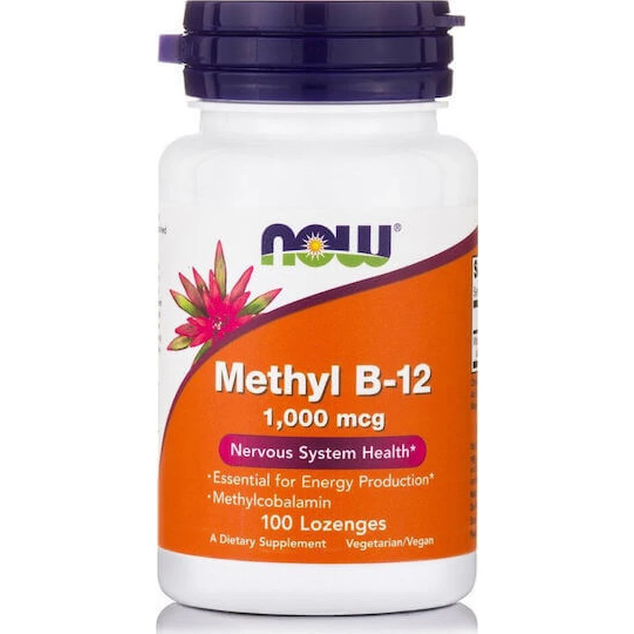 Now Foods Метил В-12 Вітамін для здоров'я нервової системи 1000мкг 100 таблеток сублінгвальних: ціни та характеристики