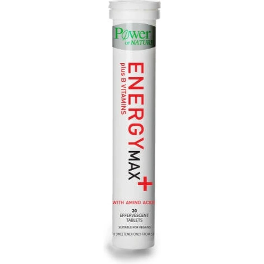 Енергетична добавка для схуднення Power Of Nature Energy Max Max Plus Вітаміни групи В 20 таб Тутті Фрутті: ціни та характеристики
