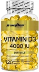 Ironflex Nutrition Вітамін D3 для підтримки імунітету та здоров'я яєць 4000iu 120 м'яких гелів