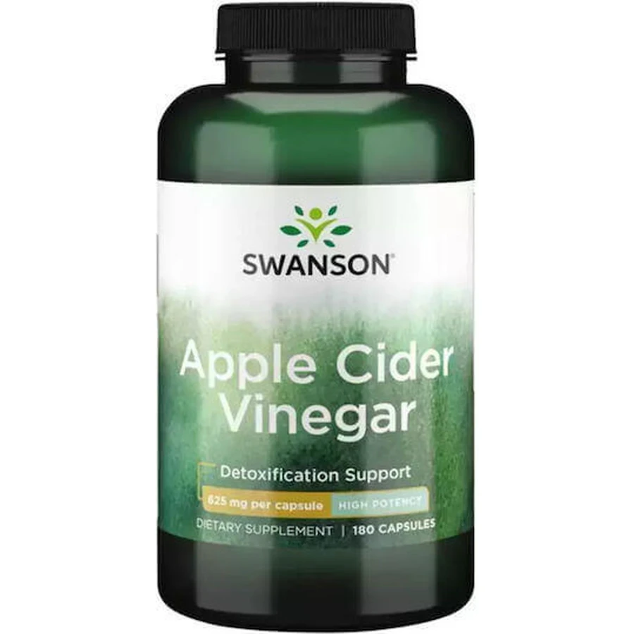 Swanson Apple Cider Vinegar 650mg Weight Loss Supplement 180 caps Apple Juice: цены и характеристики