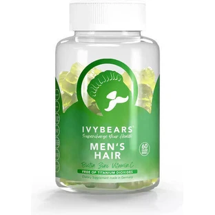 Дієтична добавка для чоловічого волосся IvyBears Спеціальні желейні цукерки 60 шт.
