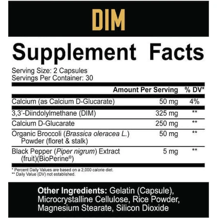 Rich Piana 5% Nutrition Dim Спеціальна дієтична добавка 60 капс.: ціни та характеристики