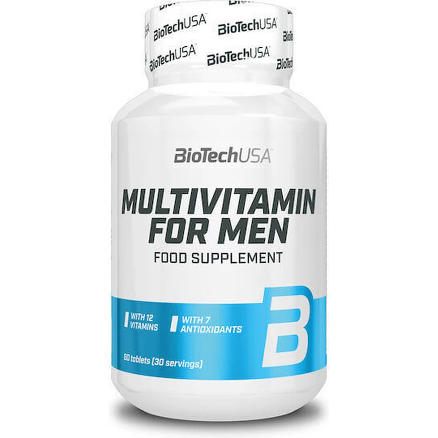 Biotech USA Multivitamin For Men Мультивитамины с антиоксидантным действием 60 x 1 таблетка: цены и характеристики