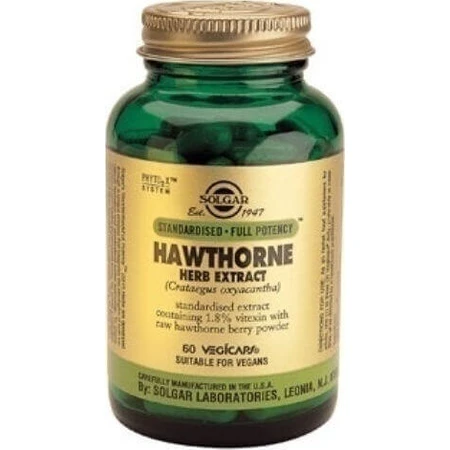 Solgar Hawthorne Herb Extract Food Supplement Special 60 растительных капсул: цены и характеристики