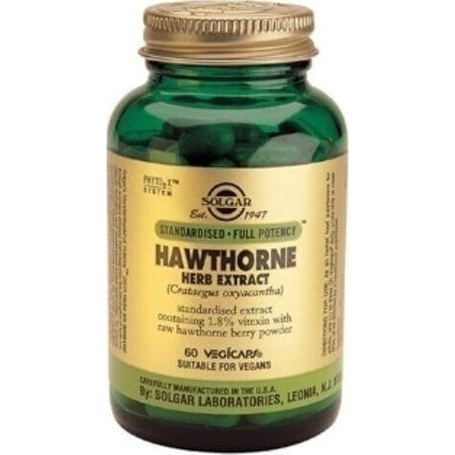Solgar Hawthorne Herb Extract Food Supplement Special 60 растительных капсул: цены и характеристики