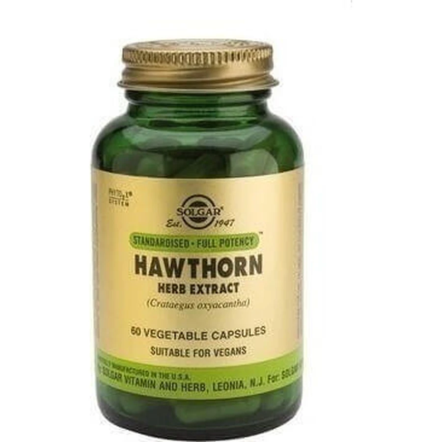 Solgar Hawthorne Herb Extract Food Supplement Special 60 растительных капсул: цены и характеристики