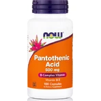 Now Foods Пантотенова кислота Вітамін для зміцнення енергії, імунітету та нервової системи 500 мг 100 капс.: ціни та характеристики