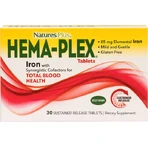 Nature's Plus Hema-Plex Iron with Synergistic Factors Σίδηρος 30 Tablets: цены и характеристики