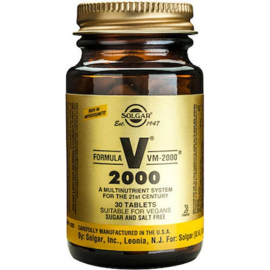 Solgar Formula VM-2000 Мультивитамины для энергии и укрепления иммунной системы 30 x 1 таблетка: цены и характеристики